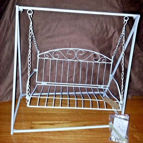 VTG Metal Doll Swing By HANNA'S Handiwork Collection gift to children/Home Decor - Picture 11 of 13